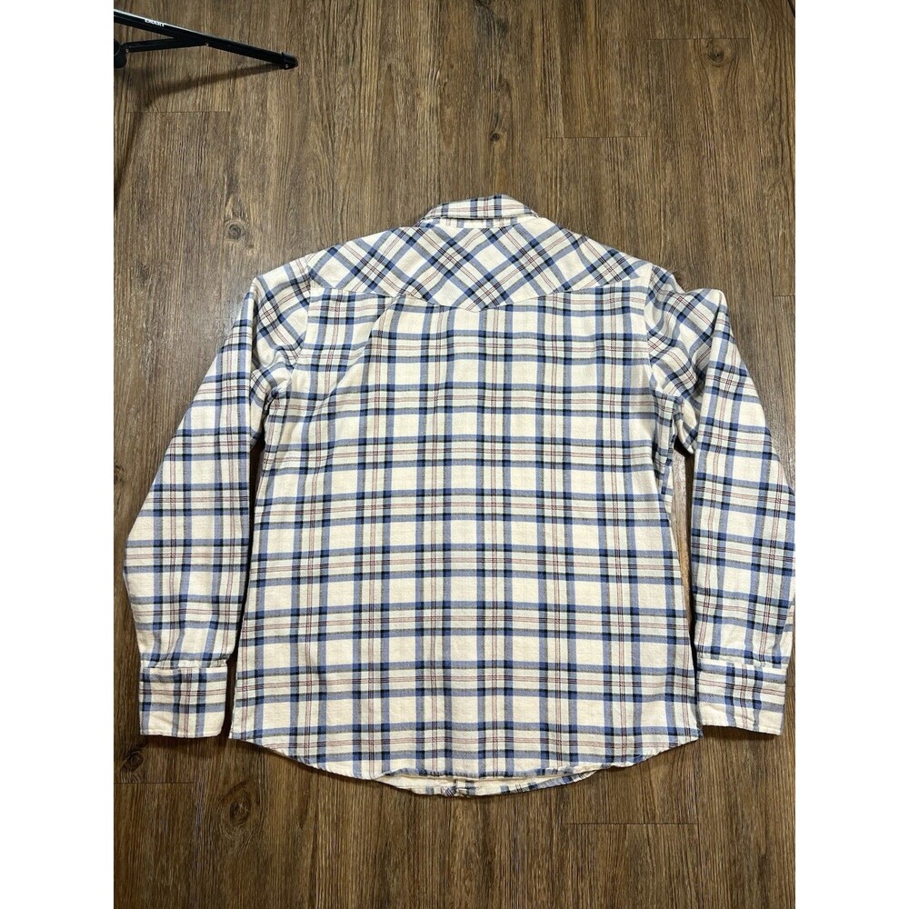 Salt Valley Shirt Mens Large Flannel Plaid Western Snap Front Button Up - Picture 6 of 8